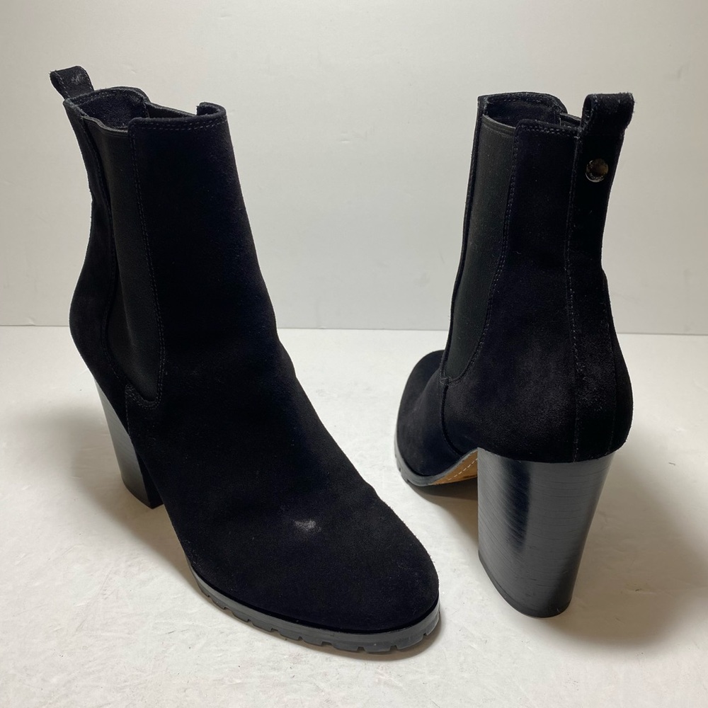 Coach Odelle Black Suede Chelsea Boots Women's Ankle Boots Size 7.5 - Picture 2 of 16